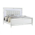 thumbnail image 2 of Sterling King 5-N LED Bedroom set made with wood in White Color, 2 of 12