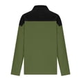 thumbnail image 4 of SCSAlgin Women Long Sleeve Denim Patchwork Tops Loose Fit Color Block Pullover Sweatshirt Retro Streetwear, 4 of 6