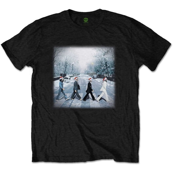 The Beatles Unisex T-Shirt Abbey Christmas (Small)