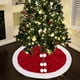thumbnail image 5 of Christmas Tree Skirt Tree Xmas Collar Christmas Decorations Tree Red Xmas Tree Ornaments For Soft Mat For Decorations Holiday Party, 5 of 6
