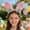 Blue-BU-home supplies, variant on KTTECTOA Easter Themed Ritzy Rabbits Ears and Artificial Flower Decorative Headband Headband Well for Holiday Parties and Wedding Photoshoots Clearance Dorm Room Essential Canada Days