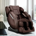 thumbnail image 5 of Real Relax Massage Chair, Full Body Recliner with Zero Gravity Chair, Air Pressure, Bluetooth, Heat and Foot Roller Included, Brown, 5 of 7
