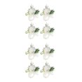 thumbnail image 3 of Qarigey Ramo de novia de flores artificiales ABS, de flores artificiales exquisita y realista, novia de boda, fácil de llevar leche blanca Muñeca flor 2Conjunto, 3 of 6
