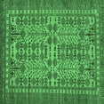 thumbnail image 1 of Ahgly Company Indoor Square Southwestern Emerald Green Country Area Rugs, 3' Square, 1 of 4