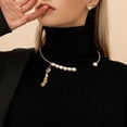 thumbnail image 3 of Collar de perlas, collar de borlas, collar de perlas de agua dulce naturales, collar europeo y americano, diseño de nicho femenino con sentido, 3 of 6