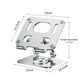 thumbnail image 4 of Para Tableta 4 7 A 12 Pulgadas Soporte Plegable Giratorio 360 (plateado), 4 of 4