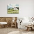 thumbnail image 3 of Stupell Industries American Flag on Barn Nature Painting Gallery Wrapped Canvas Print Wall Art, 40 x 30, 3 of 8