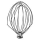 thumbnail image 1 of Batidora eléctrica para huevos, batidora, herramienta de cocina, agitador de acero inoxidable, compatible con batidor de alambre K45WW, color plateado., 1 of 6