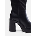 thumbnail image 4 of No Boundaries Women's Sweater Platform Boots, 4 of 6