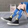 thumbnail image 5 of Masiiu Bluey Print Adult Crew socks, Comfortable Novelty Colorful Patterned, Breathable, Stylish Colorblock for Men Women, 5 of 6