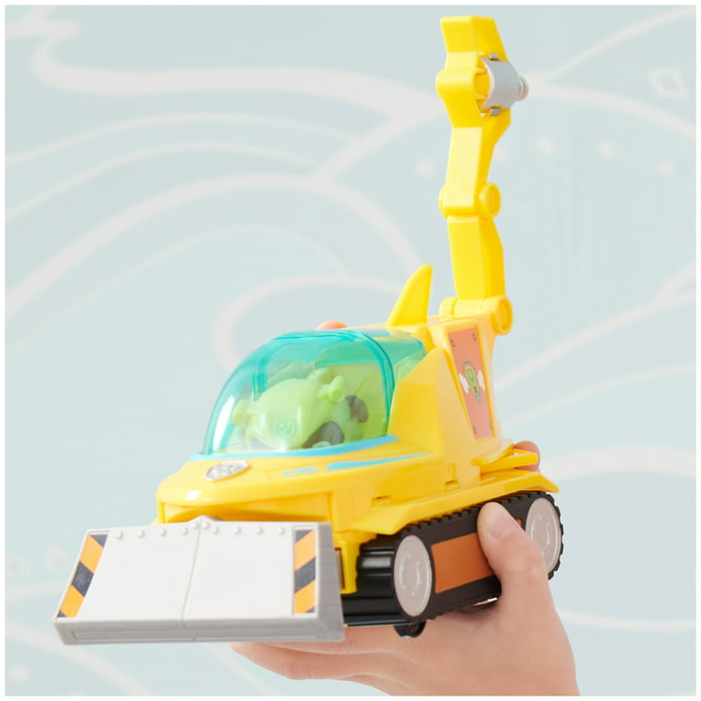 PAW Patrol Aqua Pups, Rubble Transforming Vehicle with Figure for Kids Ages  3 and up