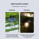 thumbnail image 4 of Lámpara de exterior Lámpara solar transfronteriza imitación lámpara de caballo viejo lámpara decorativa patio exterior jardín paisaje balcón jardín lámpara impermeable hueca 04 disco pequeño negro (ga Eccomum  Lámpara de exterior, 4 of 7