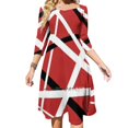 thumbnail image 1 of Vestido rojo elegante y dulce para mujer, estilo coreano kawaii, con cuello cuadrado, oferta de Ph Galaxy, descuento, funda de manga larga, 1 of 6