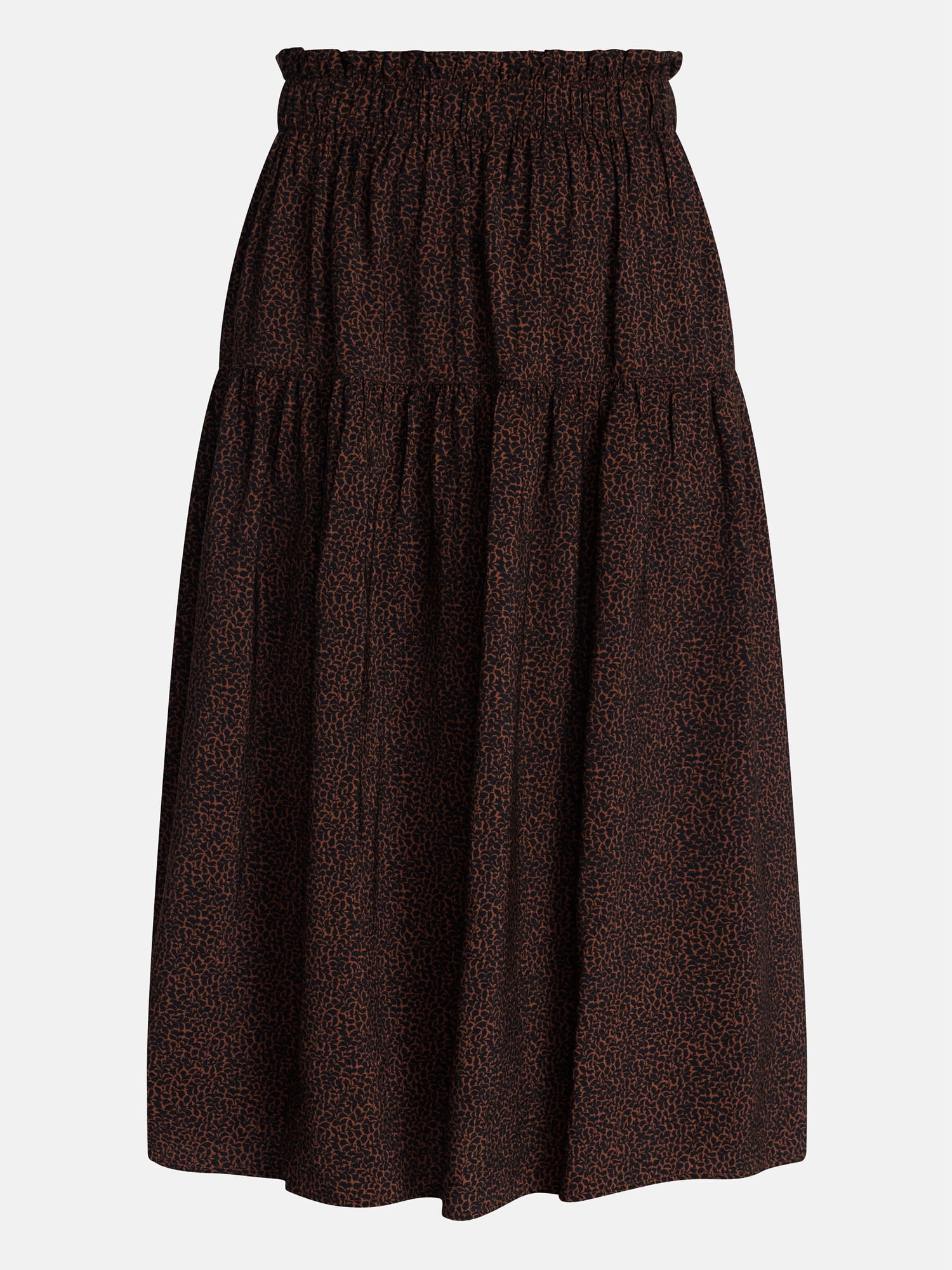 Time and Tru Women’s Tiered Maxi Skirt, Sizes XS-XXXL