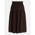thumbnail image 6 of Time and Tru Women’s Tiered Maxi Skirt, Sizes XS-XXXL, 6 of 6