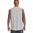 thumbnail image 2 of Under Armour Men's Tech Team Sleeveless T-Shirt (Mod Gray Light Heater, Small), 2 of 2