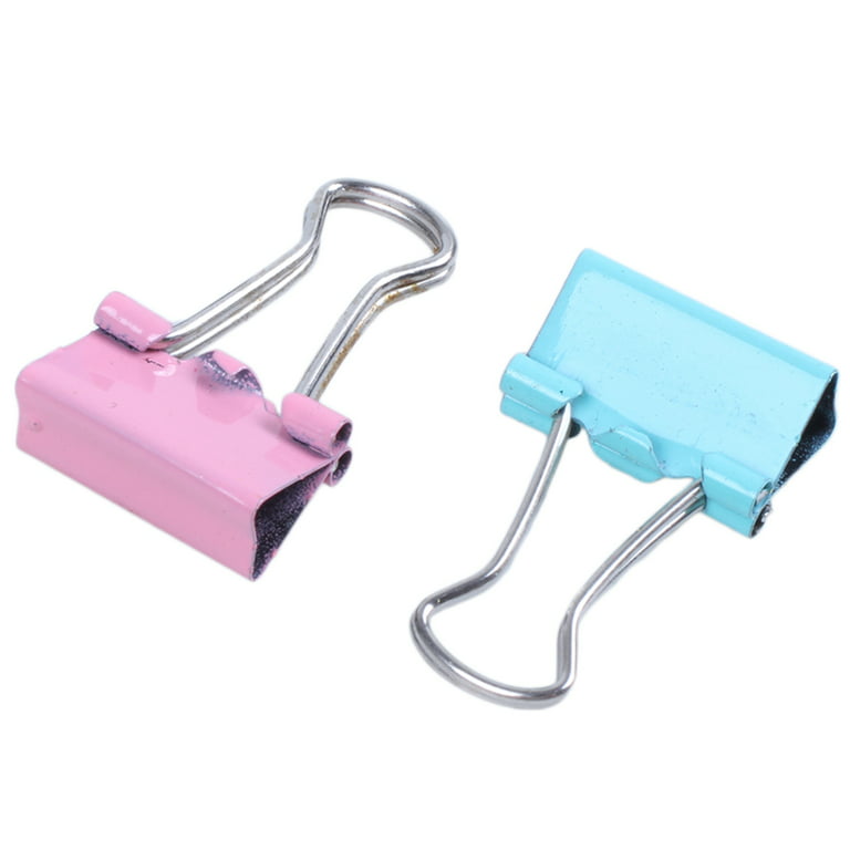  Nctinystore Pink Binder Clips Large (Jumbo) Metal Clamp 2 inch  / 50 mm (Pink, 6-PCS) : Office Products