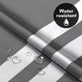thumbnail image 4 of Americanflat 72x75 Hookless Shower Curtain - Abstract Grey White Shower Curtain with Sheer Panel, Snap-In Liner, and Grommets - 100% Polyester, 4 of 8
