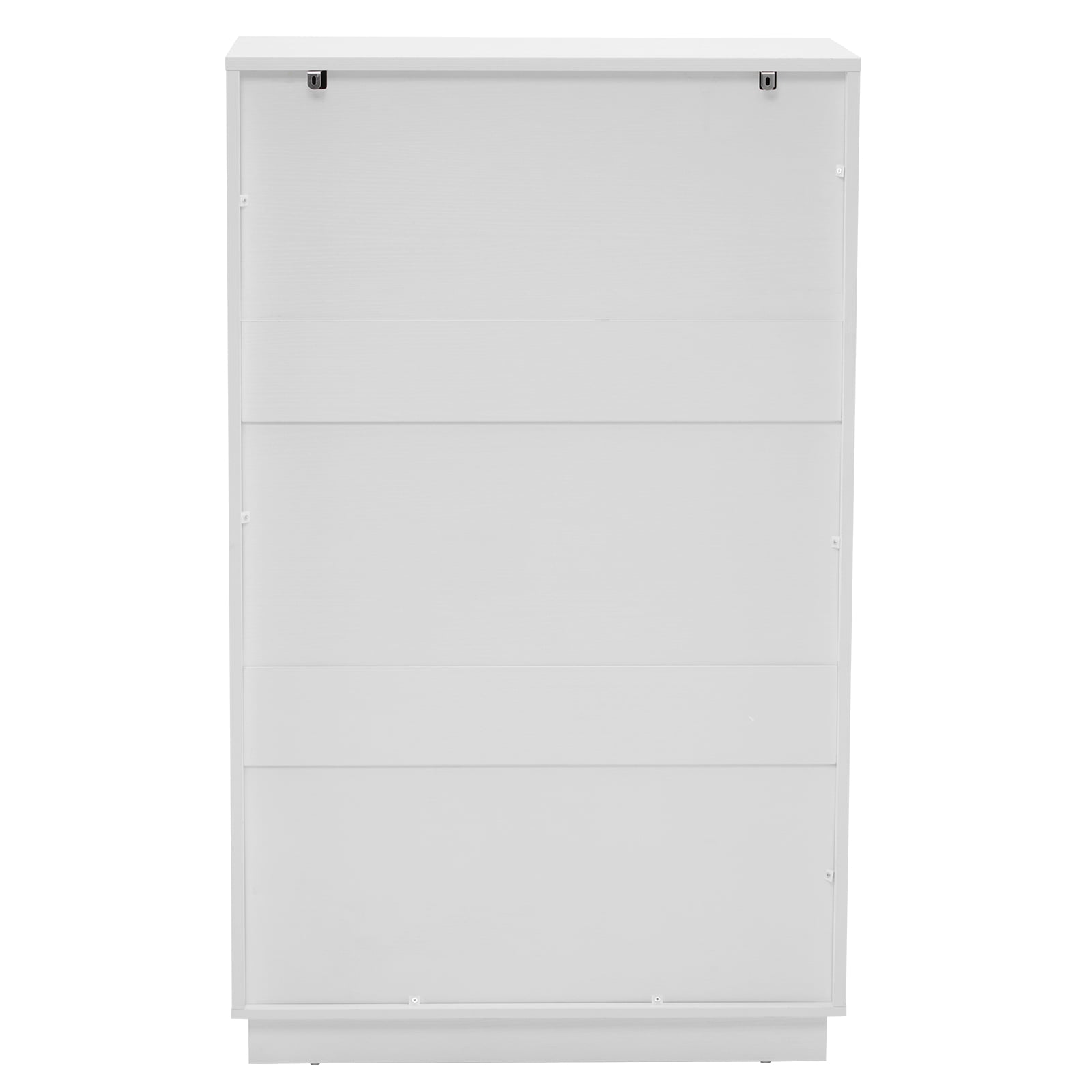 Five-Level Cabinet with Six Drawer, White P2 Particle Board and Density Board Wavy Pattern Drawer