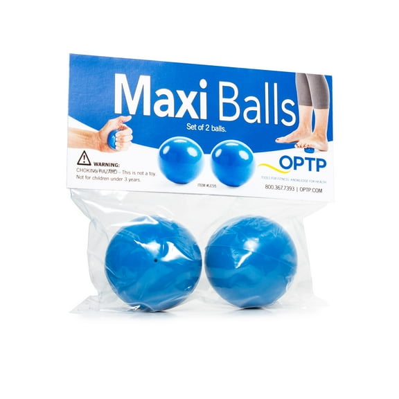 OPTP Maxi Balls (Pair) – Self-Massage Ball Set for Therapy and Strength Exercises – Hand and Foot Roller Ball Set to Relieve Tension and Rehydrate Connective Tissue