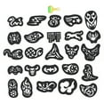 thumbnail image 1 of Molde para dar forma al cabello Jadeshay 25 piezas Plantillas de tatuajes, 1 of 14