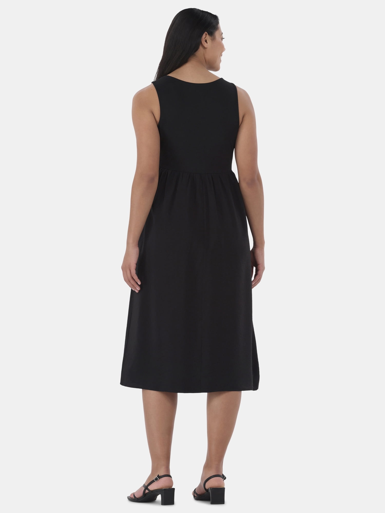 Time and Tru Women's and Women’s Plus Sleeveless Mix Tank Dress, Sizes XS-4X