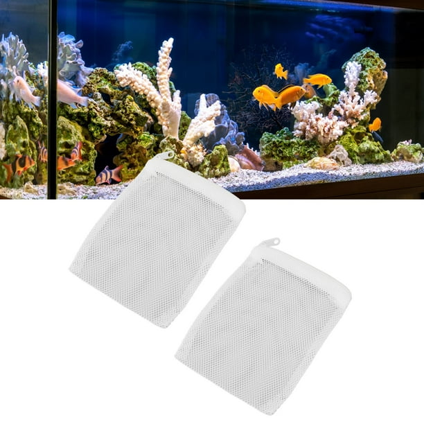 Bolsas De Medios Filtrantes Para Acuario, Bolsas De Malla Fina Reutilizables De Nailon Para Peceras, 10 Unidades Para Anillos De Cerámica