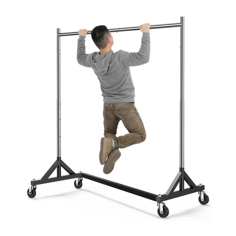 HOKEEPER 400LBS Commercial Z Base Garment Rack Heavy Duty Clothing