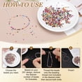 thumbnail image 4 of Uxcell 1900 Paquete Cuentas de Vidrio a Granel, Cuentas Redondas Mini Espaciadoras de 1.3mm para DIY Pendientes Collares Pulseras Joyería, Rosa Claro, 4 of 6