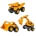 thumbnail image 3 of Construction Toys, Construction Fleet 7.2" Bulldozer Toy – Ages 2+ Real Working Parts, Indoor/Outdoor Play, Sturdy Plastic Construction, Ideal Sand/Beach Toy, 3 of 4