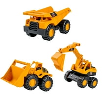 Construction Toy Cars for Boys Girls Age 3 4 5 6 7 Years Old, Alloy Engineering Truck Press Return, Educational Construction Engineering Vehicle Excavator Bulldozers Christmas Birthday Gifts for Kids