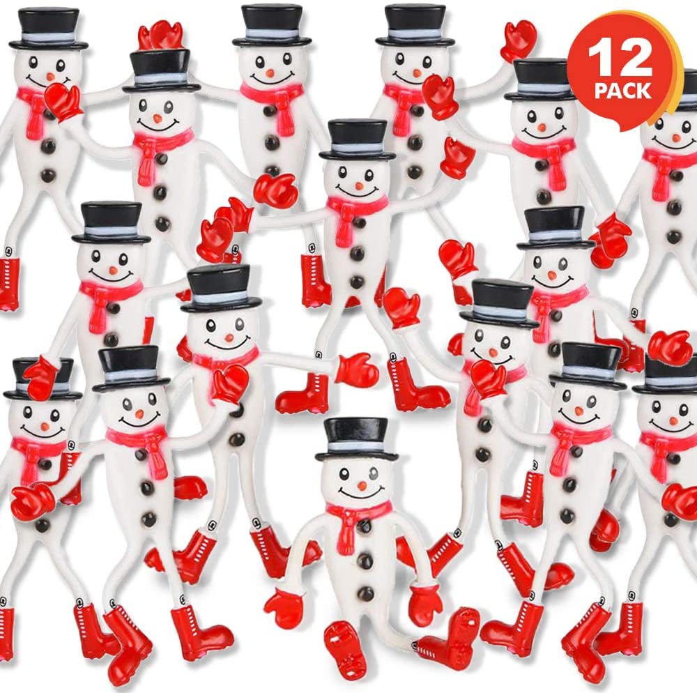 Novelty Snowman stress free ball Christmas Stocking Stocking Filler  Black Hat 