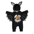 thumbnail image 1 of Infant Baby Kids Boys Girls Romper Set Romper + Hat Imp Halloween, 1 of 3