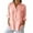 Pink, variant on Atogsazn Women's Linen Button Down Shirts Casual Long Sleeve Shirt Loose Tops Outfit Fashion with Pockets Light Blue M