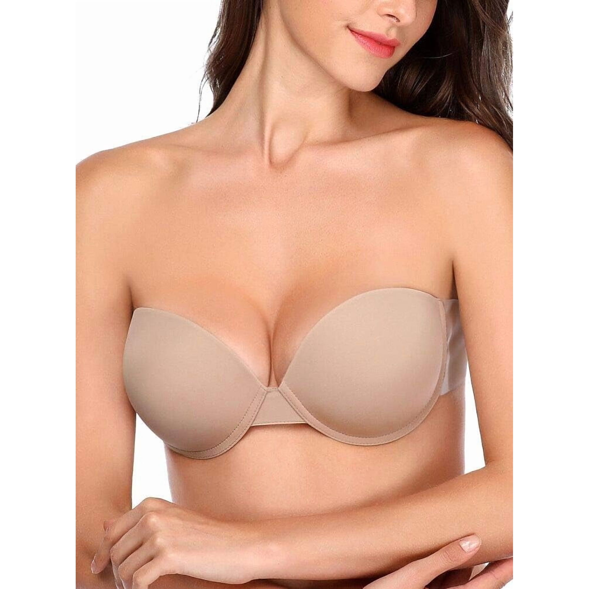 Soutien-gorge bandeau sans coutures avec coussinets amovibles noir Soutien-gorge bandeau sans coutures avec coussinets amovibles noir