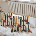 thumbnail image 6 of Throw Pillow Covers 16x16 Inch Set of 2, Abstract Boho Waterproof Outdoor Pillow Covers, Vintage Multicolored Geometric Stripes Decorative Cushion Pillowcases for Couch, Sofa, Bed, Garden, Patio, 6 of 9