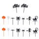 thumbnail image 2 of 40 palillos de plástico para Halloween, para frutas, decoración de cupcakes, suministros para fiestas, 2 of 6