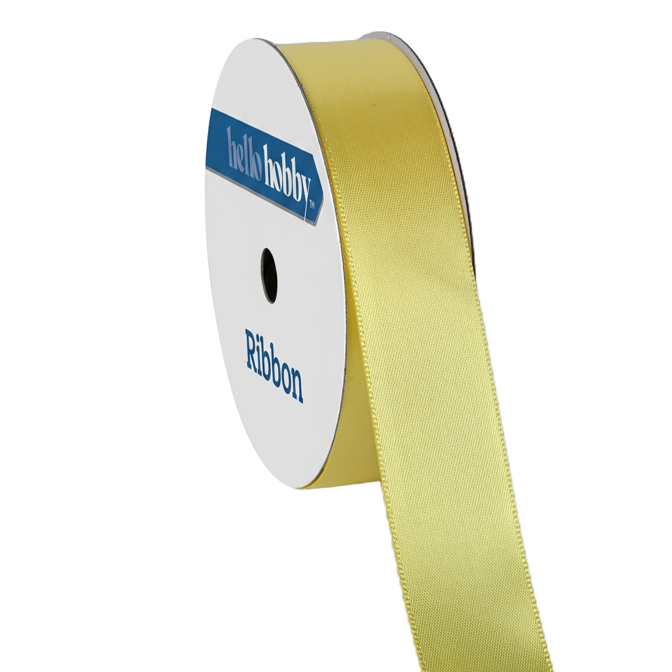 Gwen Studios 7/8" Brite Yellow Satin Ribbon, 6 yards