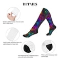 thumbnail image 5 of Pofeuu Bright Universe Print Compression Socks for Women & Men Circulation - Best Support for Nurses,Running,Athletic,Sports, 5 of 7