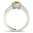 thumbnail image 6 of 1.40 Ct Diamond &amp; Pear Shaped Citrine Engagement/Wedding Ring - 10K Gold, 6 of 7