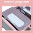 thumbnail image 4 of Pamo Babe Nursery Center Playard with Bassinet & Changing Table for Newborn,4-Panels Playpen, 4 of 10