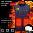 thumbnail image 4 of Unisex Heated Vest - 3 Heating Levels 8 Carbon Fiber Zones, Lightweight USB Rechargeable Winter Thermal Vest (Battery Not Included), 4 of 8