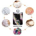 thumbnail image 6 of Yayeee 4 Pack Qtip Holder Bathroom Cotton Swab Canister with Lid Clear Dispenser Set, Colorful White, 6 of 6