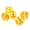 Yellow, variant on Aellinatey Pack of 5, Six Sided D6 19mm Casino Dice Transparent Dice with for Razor Edge