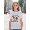 thumbnail image 2 of Boy's/Girls Back To School Theme Cotton Graphic Tees, Back To School Clothes Girls, Summer Tops With Fun School Characters, Gift For First Day of School, Cute, Playful, Kid-Friendly Kids Clothes Girl, 2 of 6