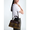 thumbnail image 2 of Free Assembly Women's Satchel, Green Plaid, 2 of 6