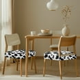 thumbnail image 4 of HELLHERO Cow Print Seat Covers for Dining Chairs, Dining Chair Cushion Slipcovers, Chair Seat Slipcovers for Kitchen, Easy to Clean, 4 of 7