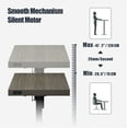 thumbnail image 6 of KOWO K305 Electric Height Adjustable Standing Desk with Drawer, 47.2 in x 23.6 in, Gray, 1 Count, 1 Pack, 6 of 8
