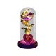 thumbnail image 2 of Rosa preservada para siempre en cristal con luz para novia Rosa purpura, 2 of 9