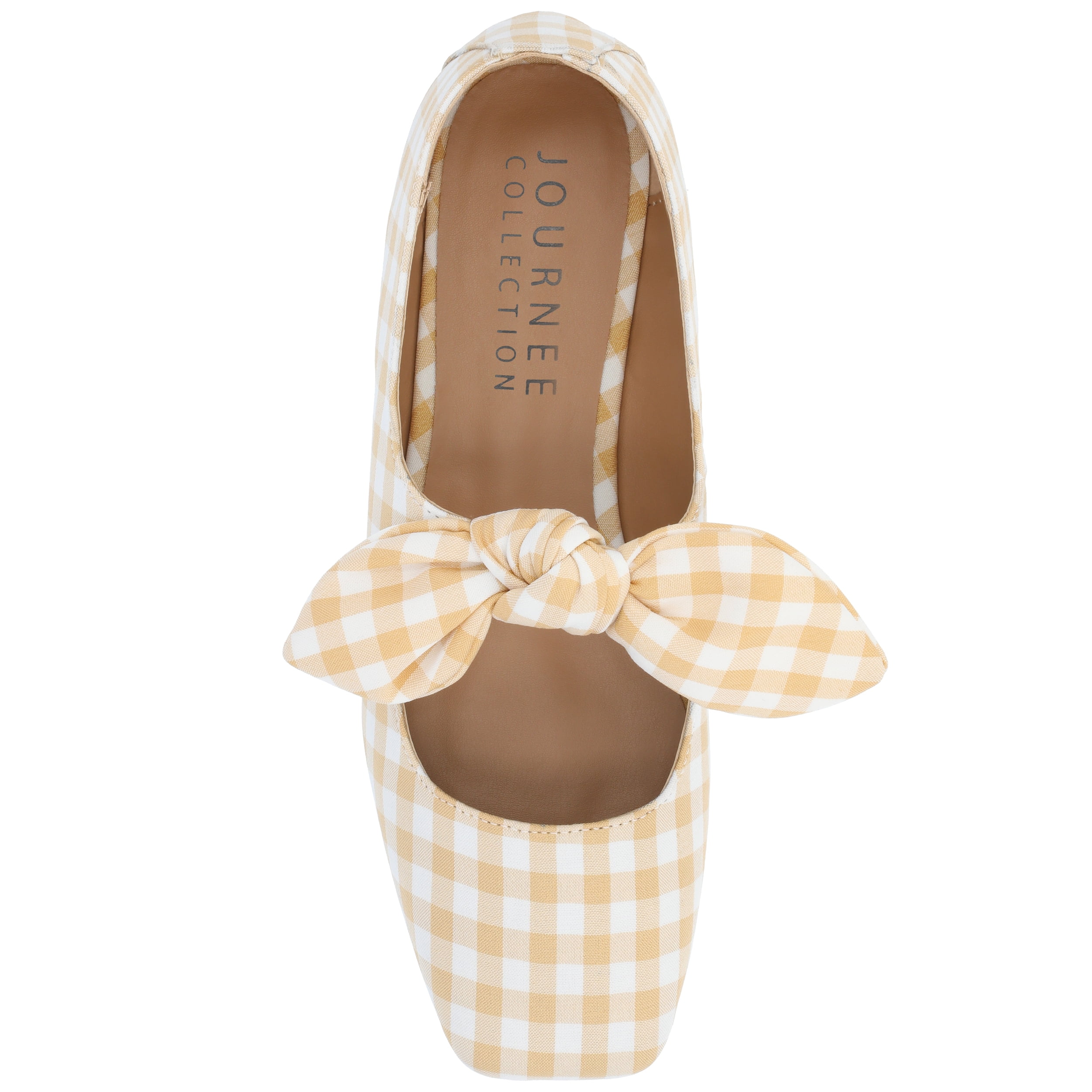 Journee Womens Seralinn Mary Jane Slip On Square Toe Dress Flats